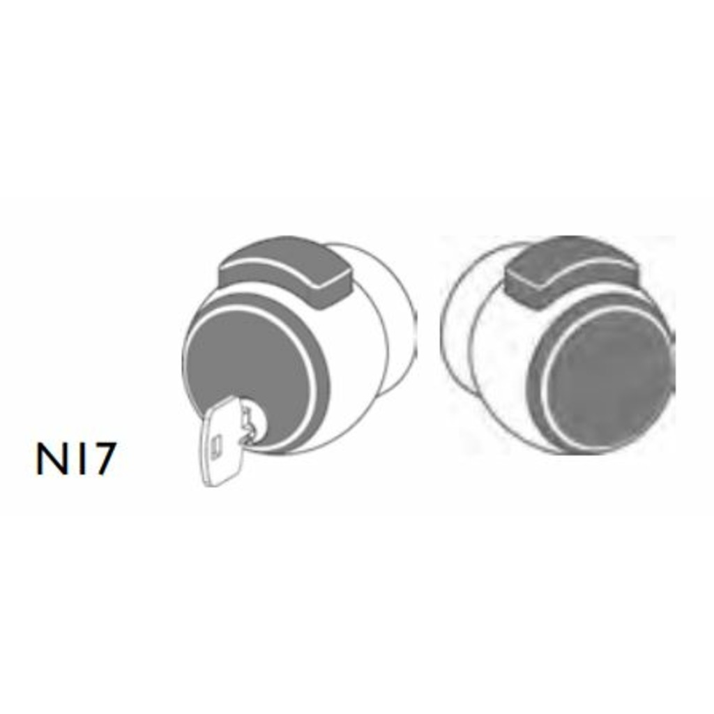 POMO L-17 LLAVE PASO NEGRO  POMO L-17 LLAVE PASO NEGRO