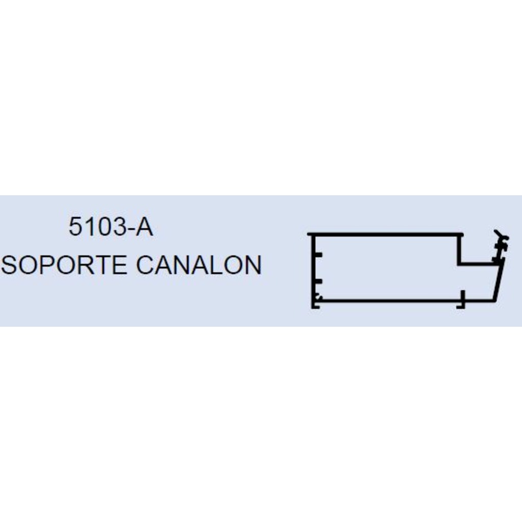 SOPORTE DECK CANALON 5103-A BLANCO  SOPORTE DECK CANALON 5103-A BLANCO
