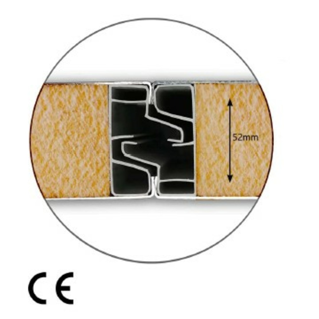PANEL AUTOPORTANTE DECK 5000X1000X52 BL-BL  PANEL AUTOPORTANTE DECK 5000X1000X52 BL-BL