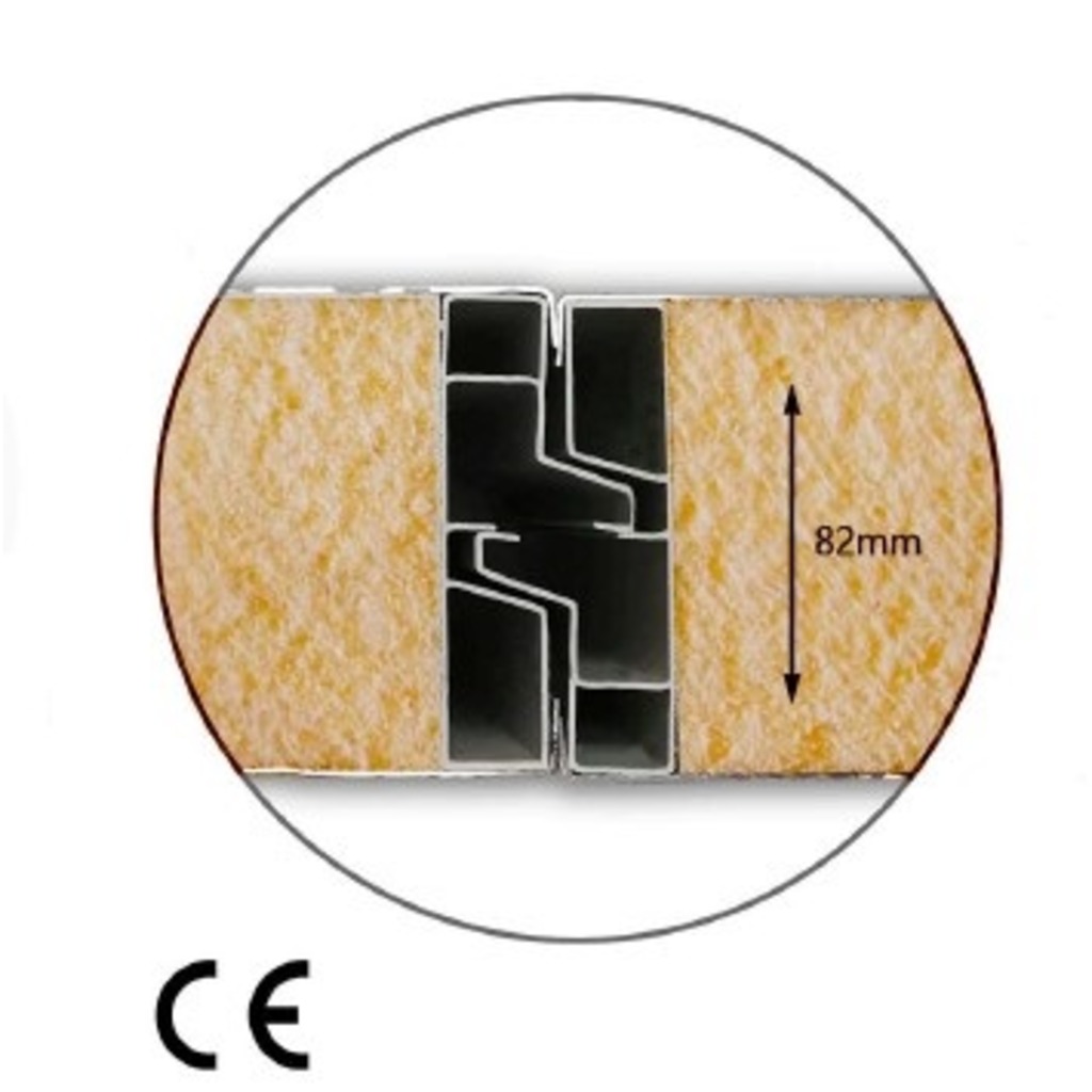 PANEL AUTOPORTANTE DECK 7000X1000X82 BL-BL  PANEL AUTOPORTANTE DECK 7000X1000X82 BL-BL