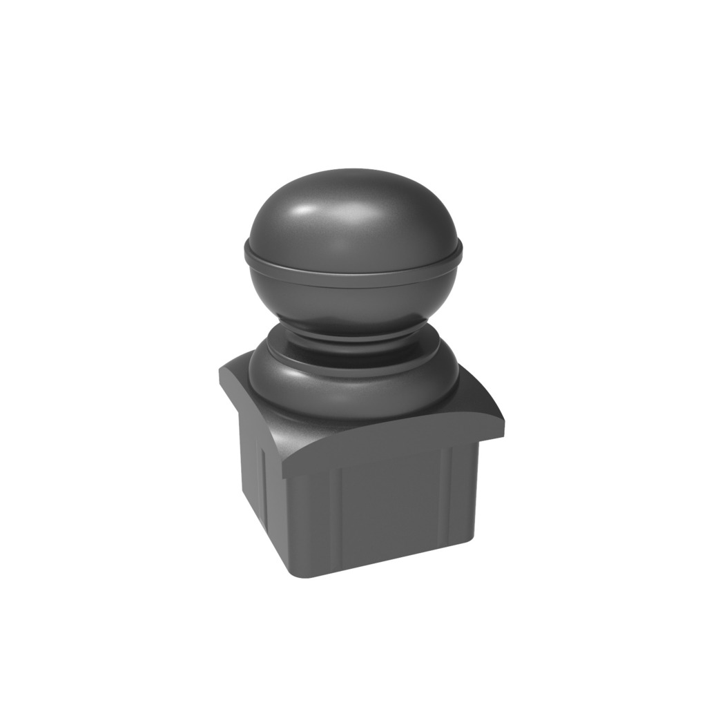 REMATE BOLA ALUMINIO 60 X 60 NEGRO  REMATE BOLA ALUMINIO 60 X 60 NEGRO