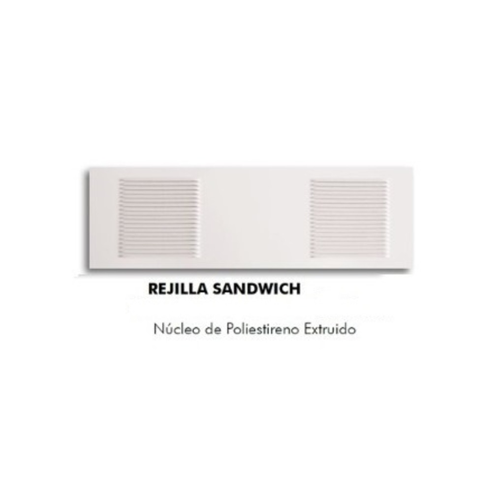 REJILLA SANDWICH 80X20X20 BLANCO 2 GOLPES  REJILLA SANDWICH 80X20X20 BLANCO 2 GOLPES