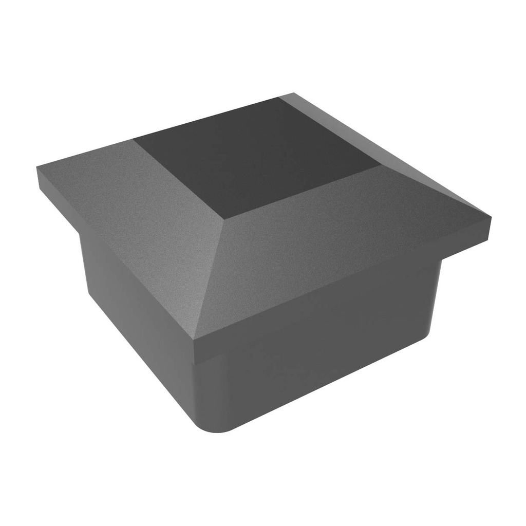 REMATE PIRAMIDE PLANA ALUM.60X60 NEGRO  REMATE PIRAMIDE PLANA ALUM.60X60 NEGRO
