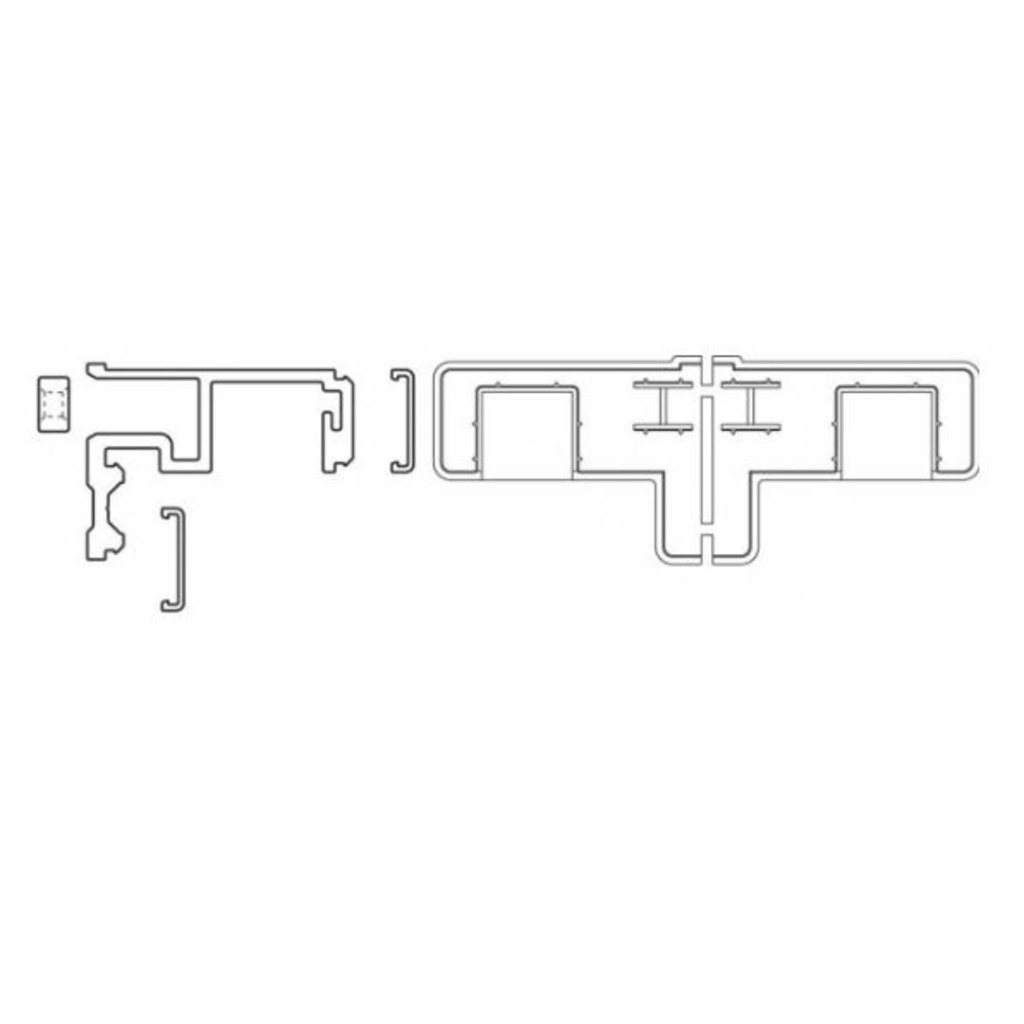 GUIA ESTRECHA PFOLD 6M R07.2 BLANCO