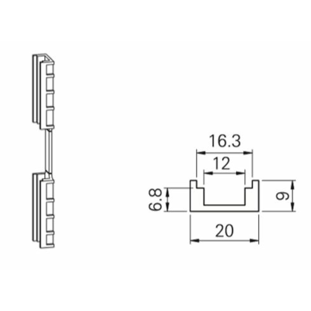 CALZO S001 ALTURA 9 MM. PARA CREM.COR. (3JGO)  CALZO S001 ALTURA 9 MM. PARA CREM.COR. (3JGO)