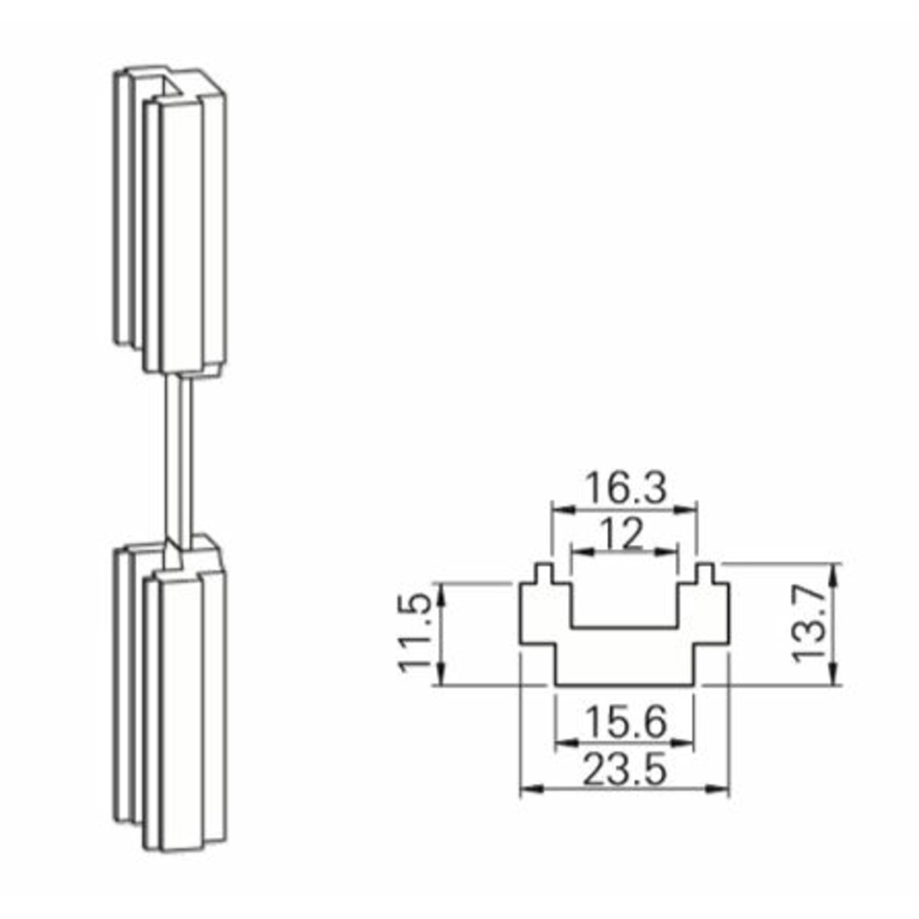 CALZO S003 ALTURA 13,7 MM. PARA CREM.COR (3 JGOS.)  CALZO S003 ALTURA 13,7 MM. PARA CREM.COR (3 JGOS.)