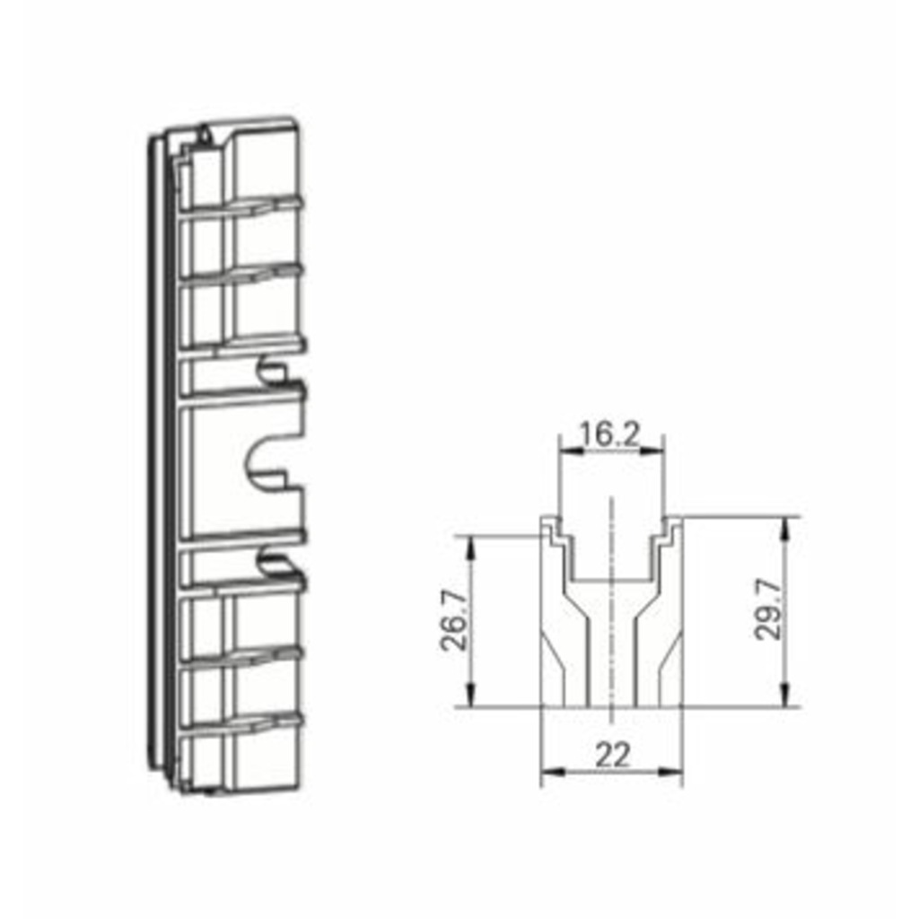 CALZO S008 ALTURA 29.7 MM. PARA CREM.COR  CALZO S008 ALTURA 29.7 MM. PARA CREM.COR