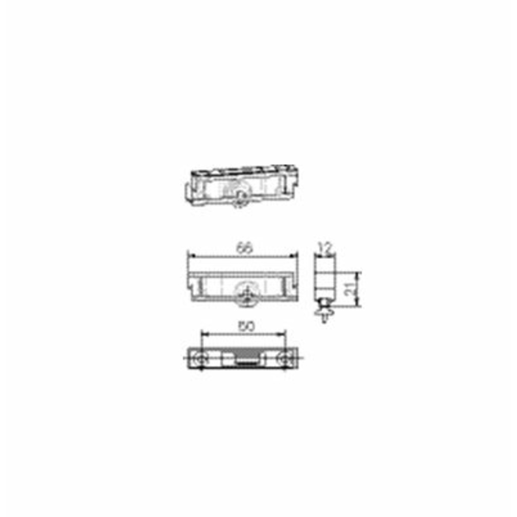 RUEDA CORREDERA SIMPLE 50KG 12/21 Aluplast,Veka