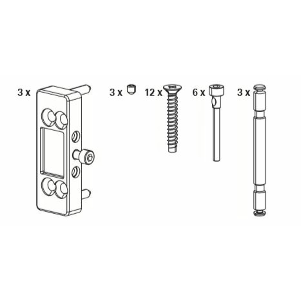 FIJACION BISAGRA 44/54 S25 PFOLD 3UND. FIJACION BISAGRA 44/54 S25 PFOLD 3UND.