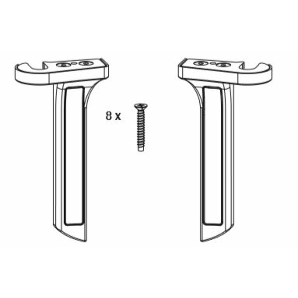 SET SOPORTE CARROS PFOLD ALU S30MM R07.2 BLANCO SET SOPORTE CARROS PFOLD ALU S30MM R07.2 BLANCO