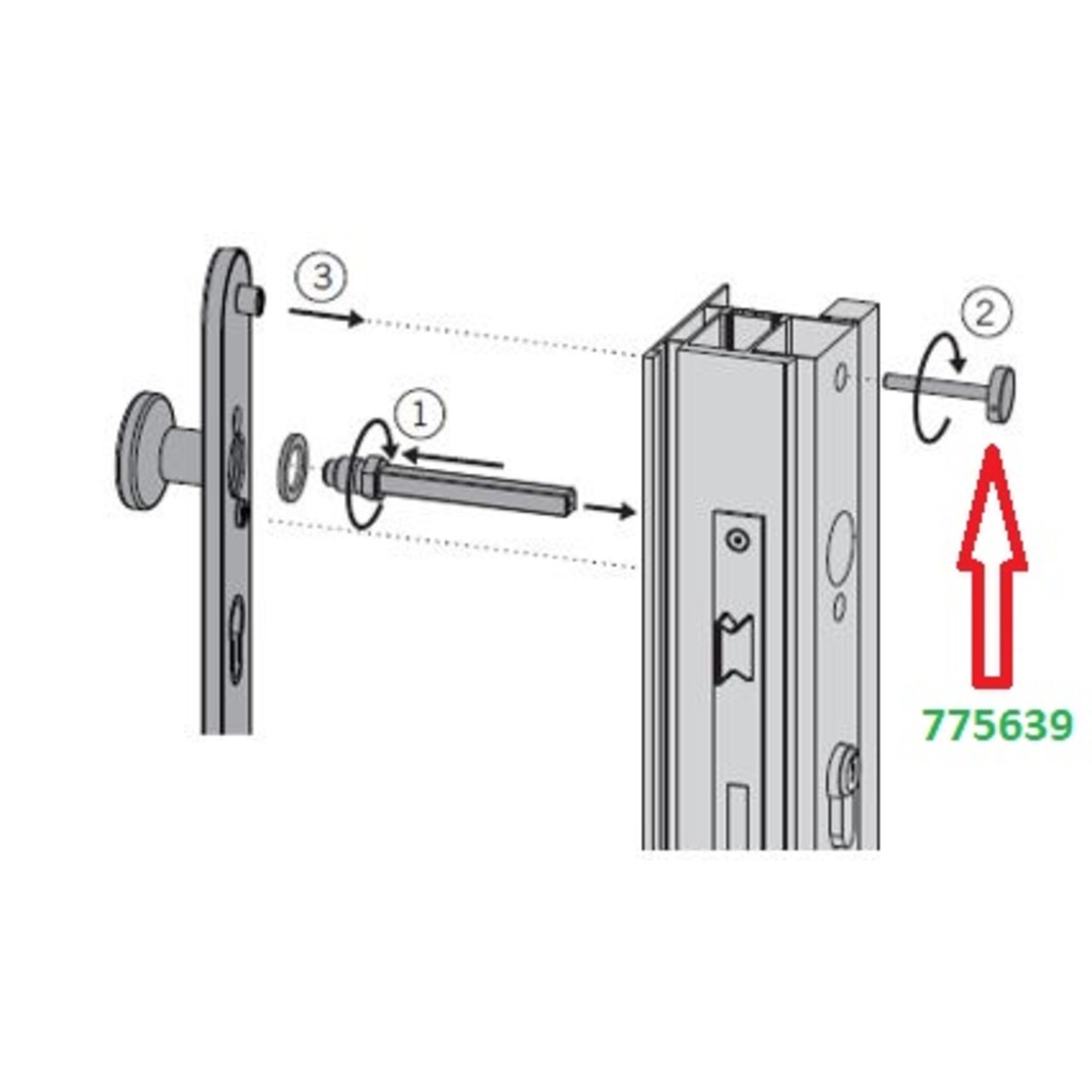 TORNILLOS FIJ. MANILLA ANTIPANICO 9/107.112  TORNILLOS FIJ. MANILLA ANTIPANICO 9/107.112