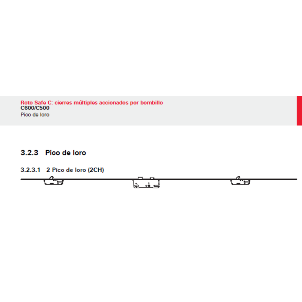 CERRADURA C600 3592P8 2200F3X16SIL 2CH 0203