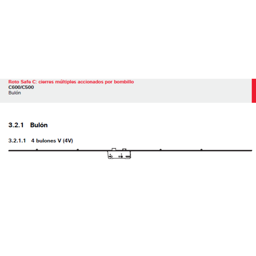 CERRADURA C600 3592P8 2500F2x16SIL 4V 2227