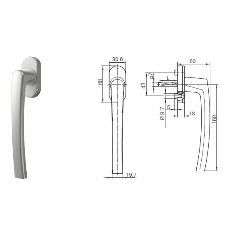MANILLA ROTOLINE 35 ALVERSA 160MM R06.2 NEGRO