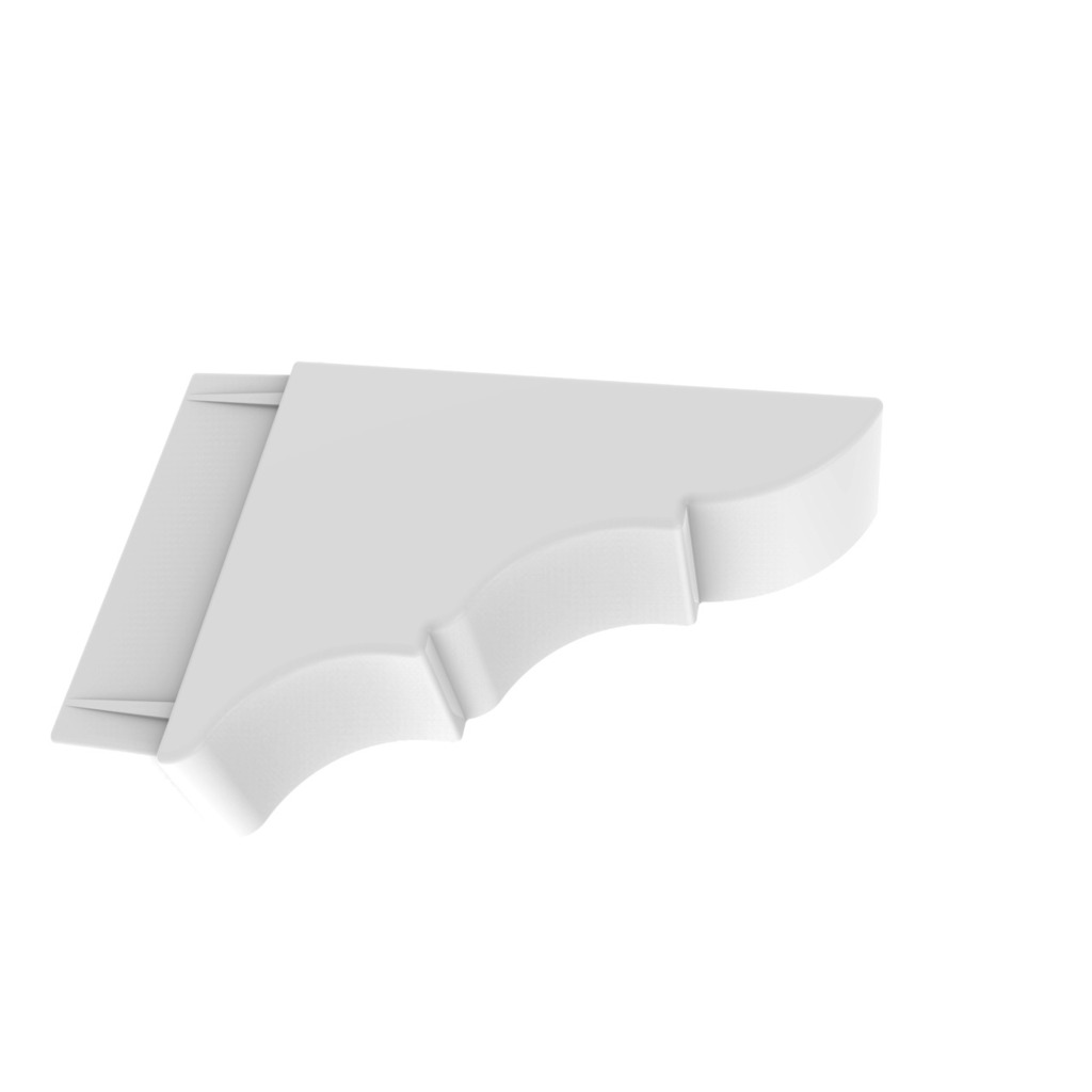 REMATE PÉRGOLA ALUMINIO 100 X 40 BLANCO  REMATE PÉRGOLA ALUMINIO 100 X 40 BLANCO