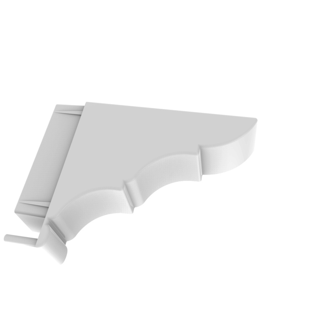 REMATE PÉRGOLA ALUMINIO 120 X 40 BLANCO  REMATE PÉRGOLA ALUMINIO 120 X 40 BLANCO