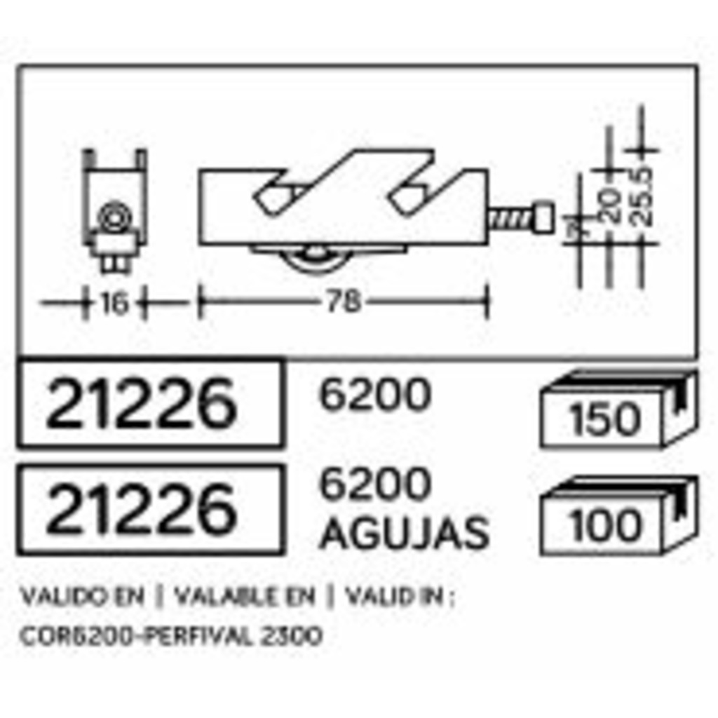 RUEDA SA REGULABLE TN 6200 21226
