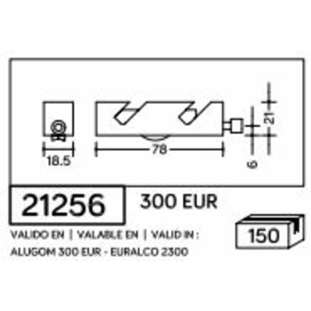 RUEDA S/300 ALUGOM TN REGULABLE SA