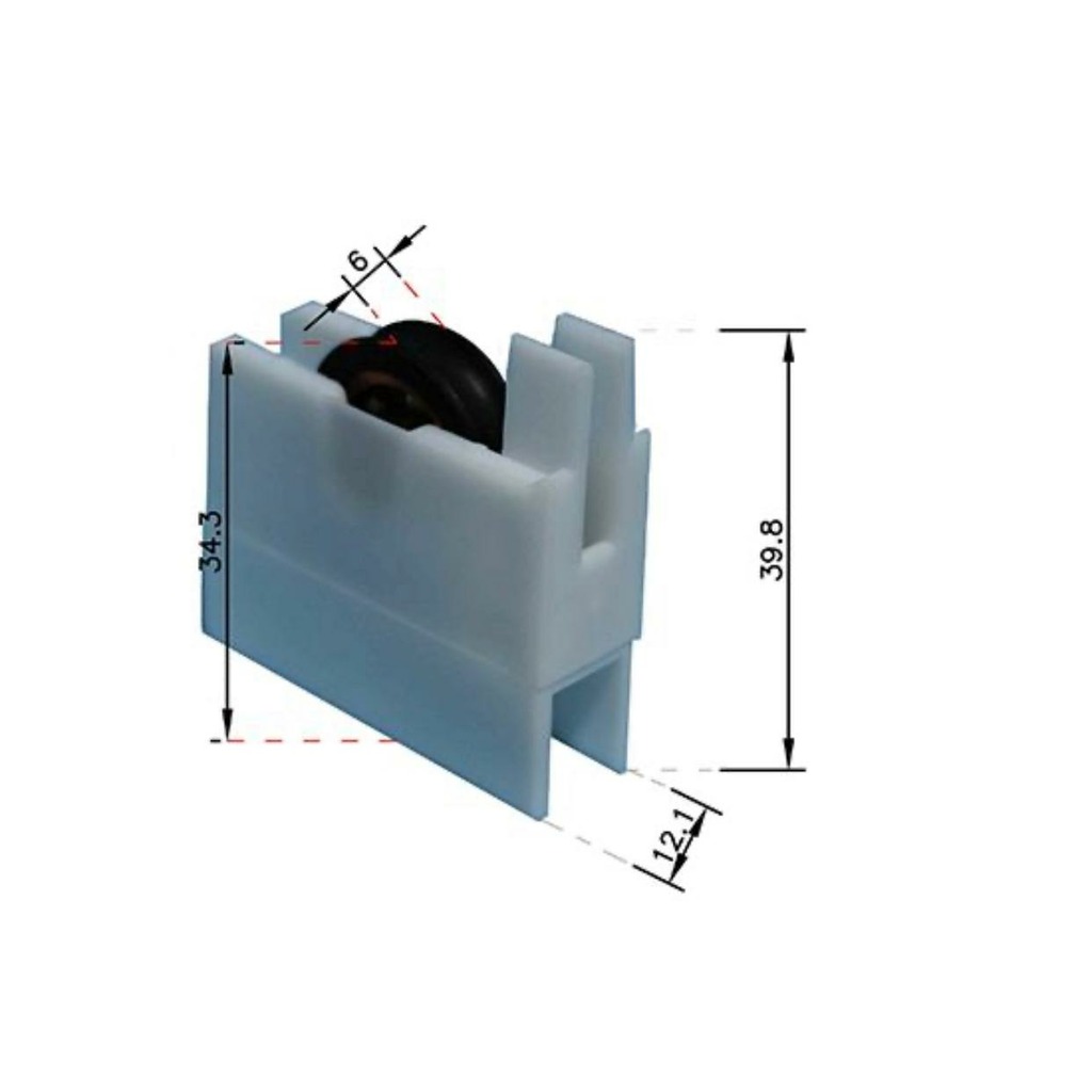 RUEDA INASA ALTA NYLON