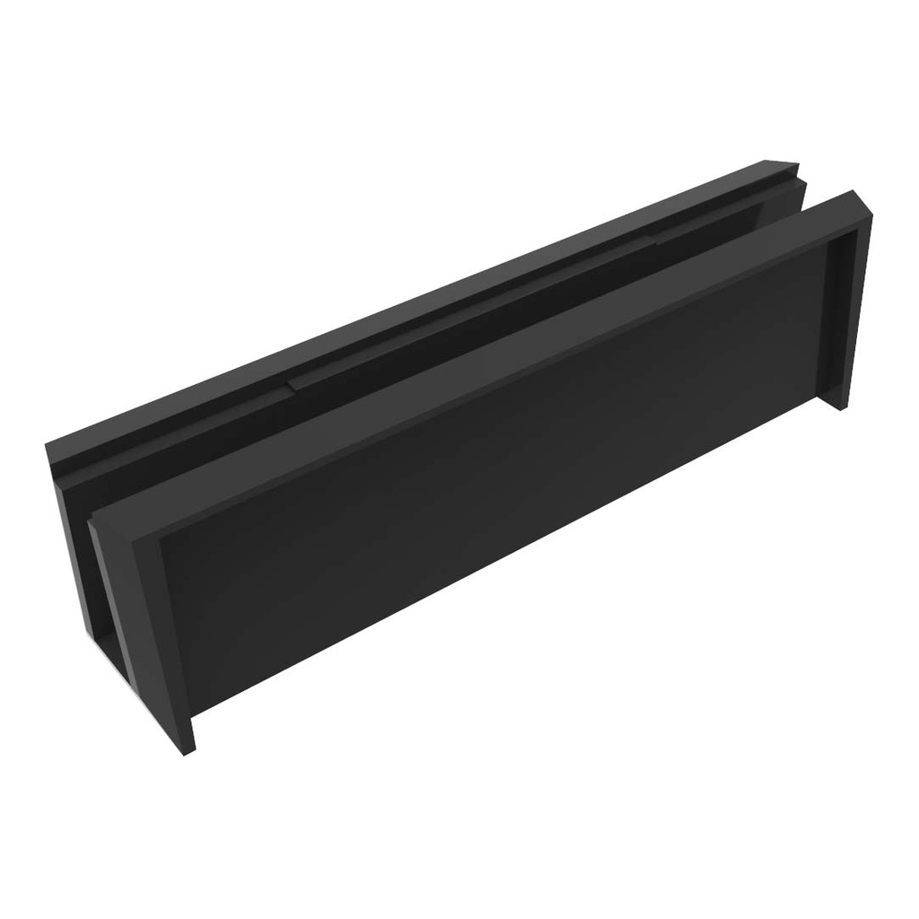 U PLASTICO NEGRO CRISTAL 4+4  U PLASTICO NEGRO CRISTAL 4+4