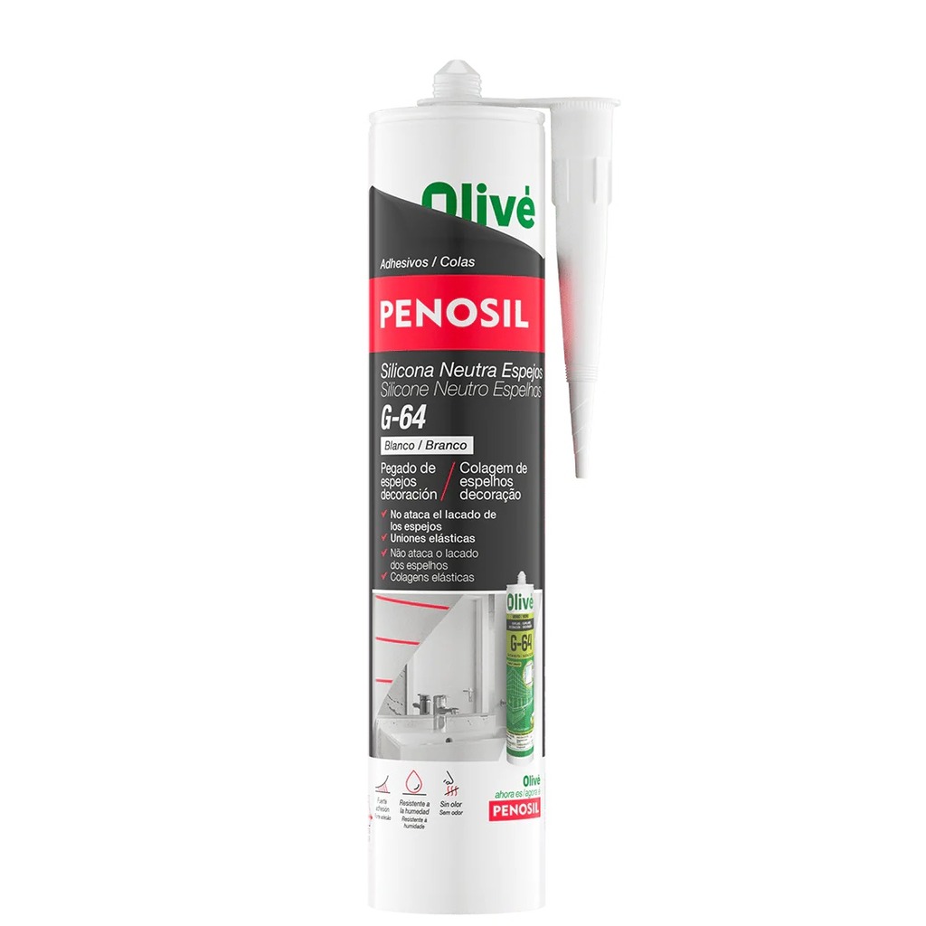 SILICONA ESPEJOS G-64 BLANCO