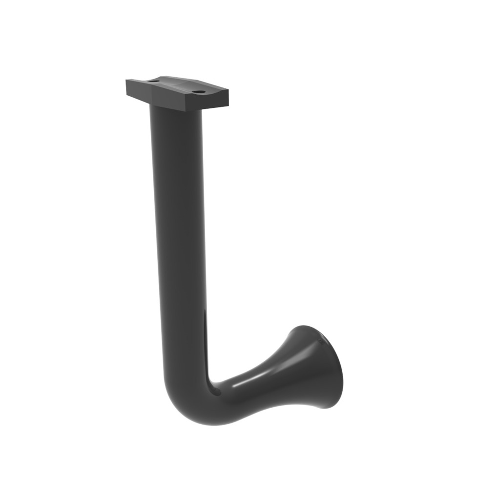 SOPORTE PASAMANOS ALUM.ALTO NEGRO  SOPORTE PASAMANOS ALUM.ALTO NEGRO