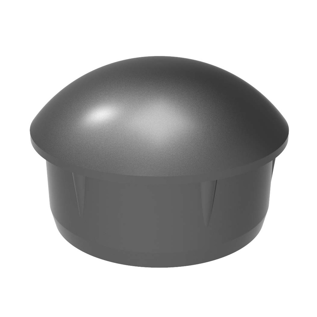 TAPA ALUMINIO TUBO REDONDO 50 Ø NEGRO  TAPA ALUMINIO TUBO REDONDO 50 Ø NEGRO