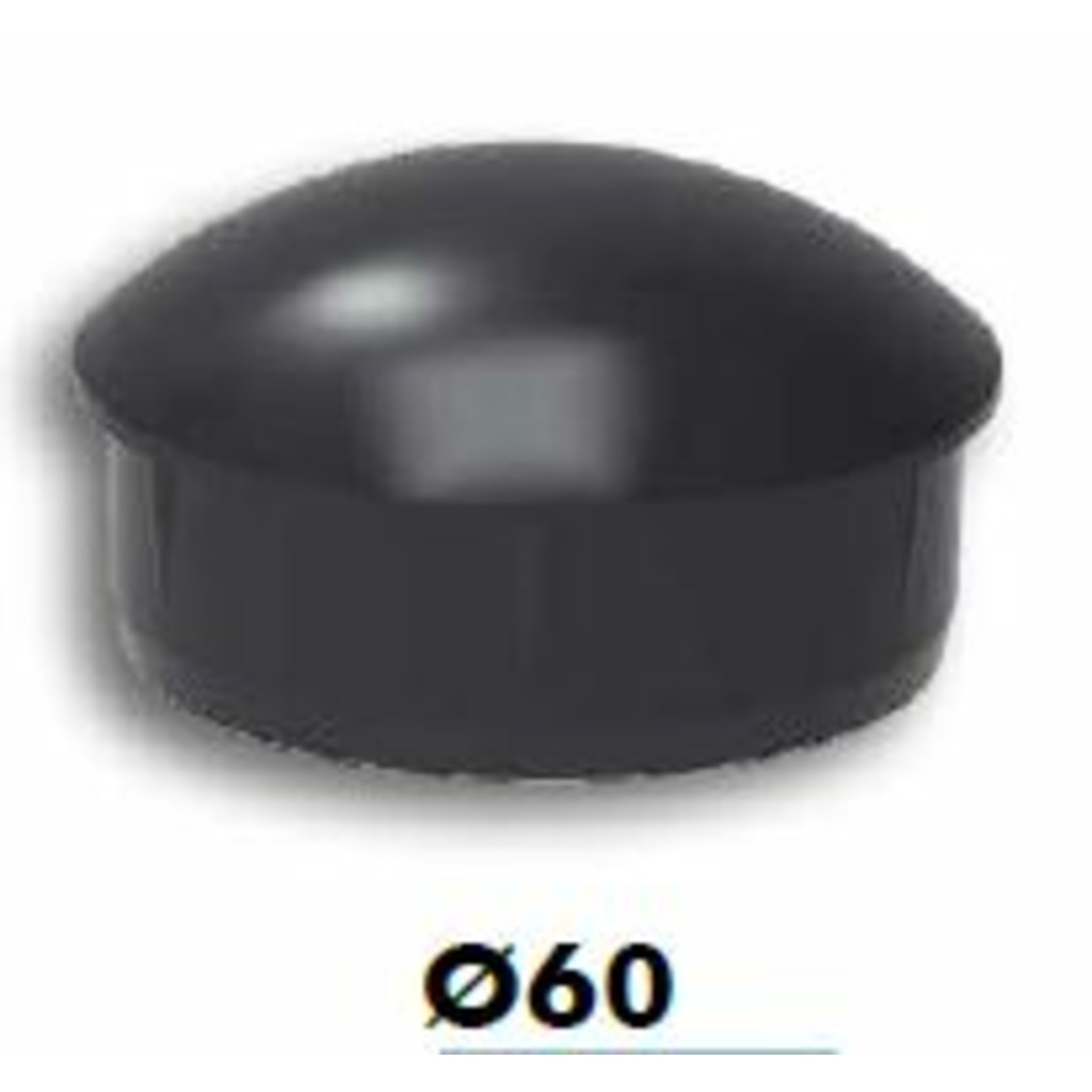 TAPA ALUMINIO TUBO REDONDO 60 Ø PLATA  TAPA ALUMINIO TUBO REDONDO 60 Ø PLATA