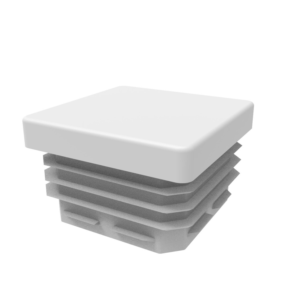 TAPA TUBO 20X20 mm BLANCO  TAPA TUBO 20X20 mm BLANCO