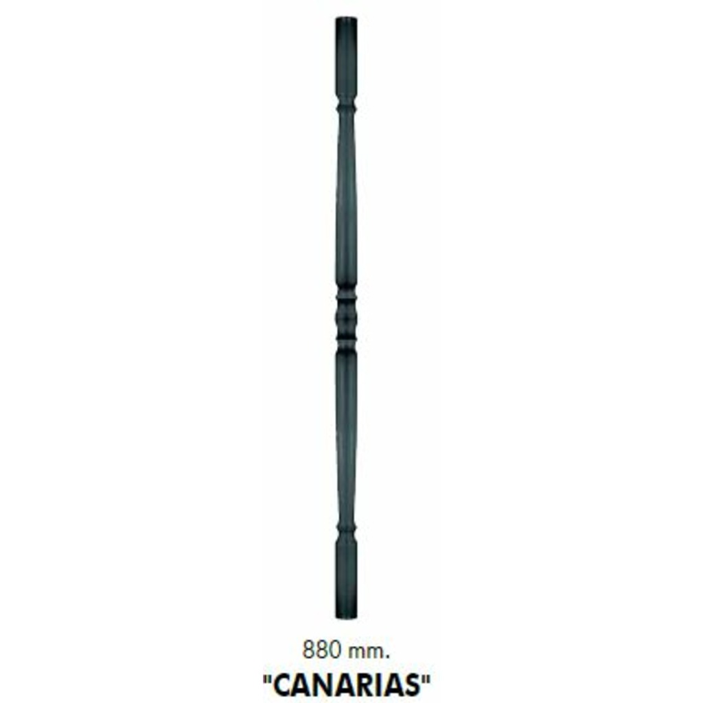 TUBO DECORATIVO CANARIAS NEGRO 880MM  TUBO DECORATIVO CANARIAS NEGRO 880MM