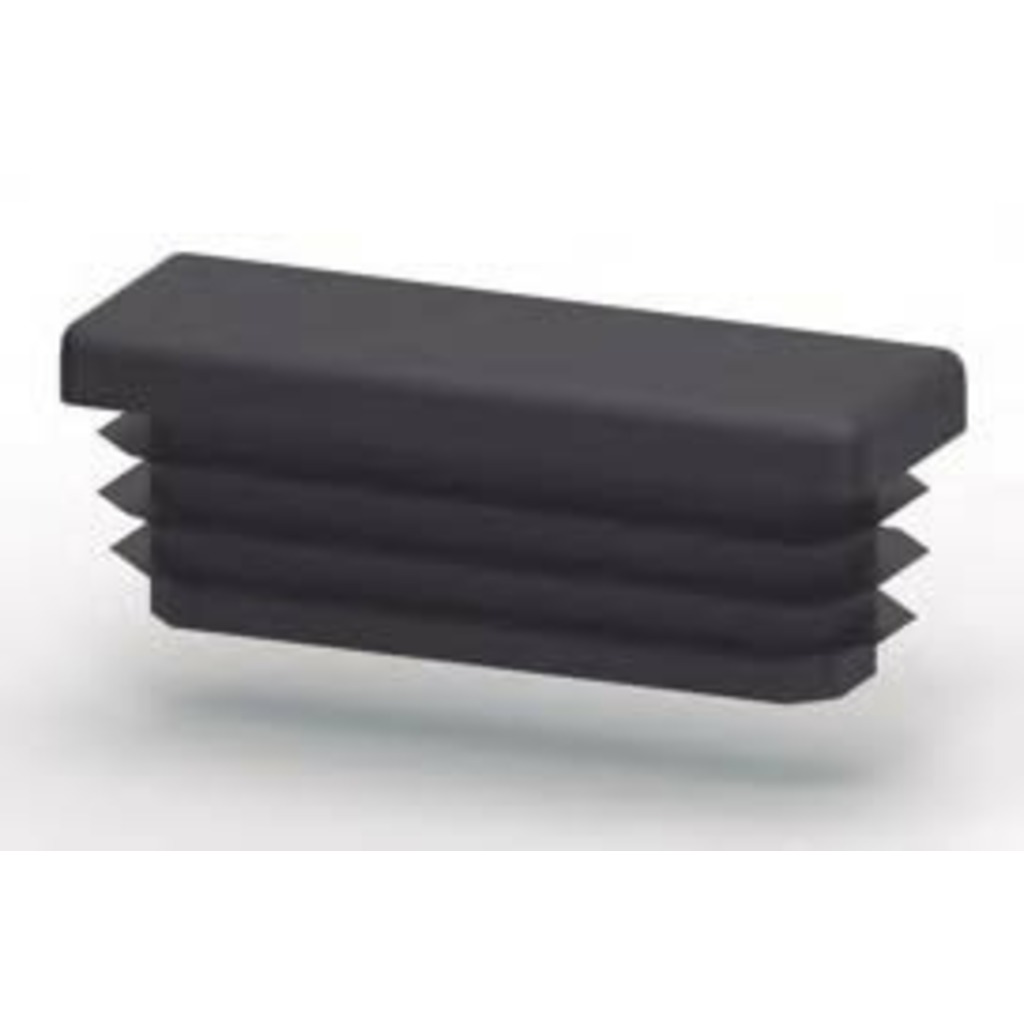 TAPA RECTAGULAR 60X20 mm NEGRO  TAPA RECTAGULAR 60X20 mm NEGRO