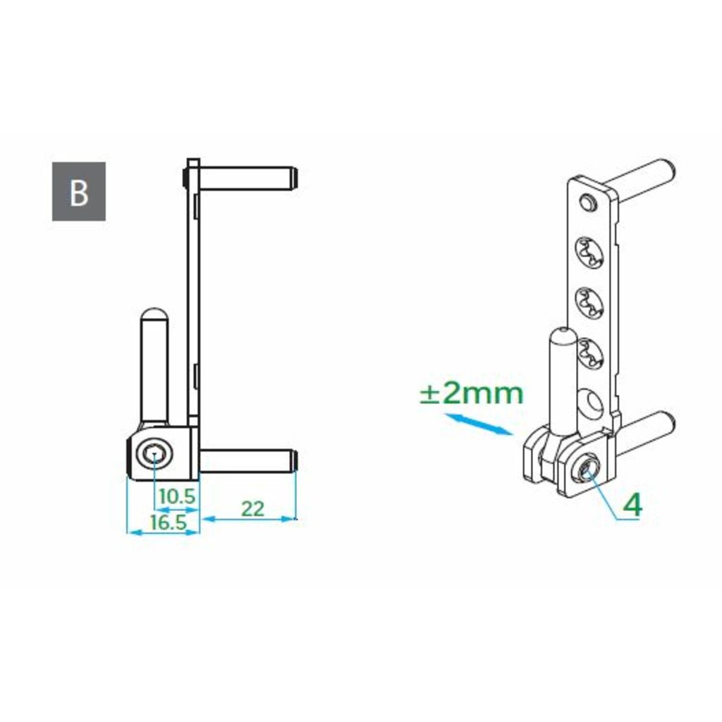 PERNIO ANGULAR VORNE S-6 3DV 130 kg  PERNIO ANGULAR VORNE S-6 3DV 130 kg