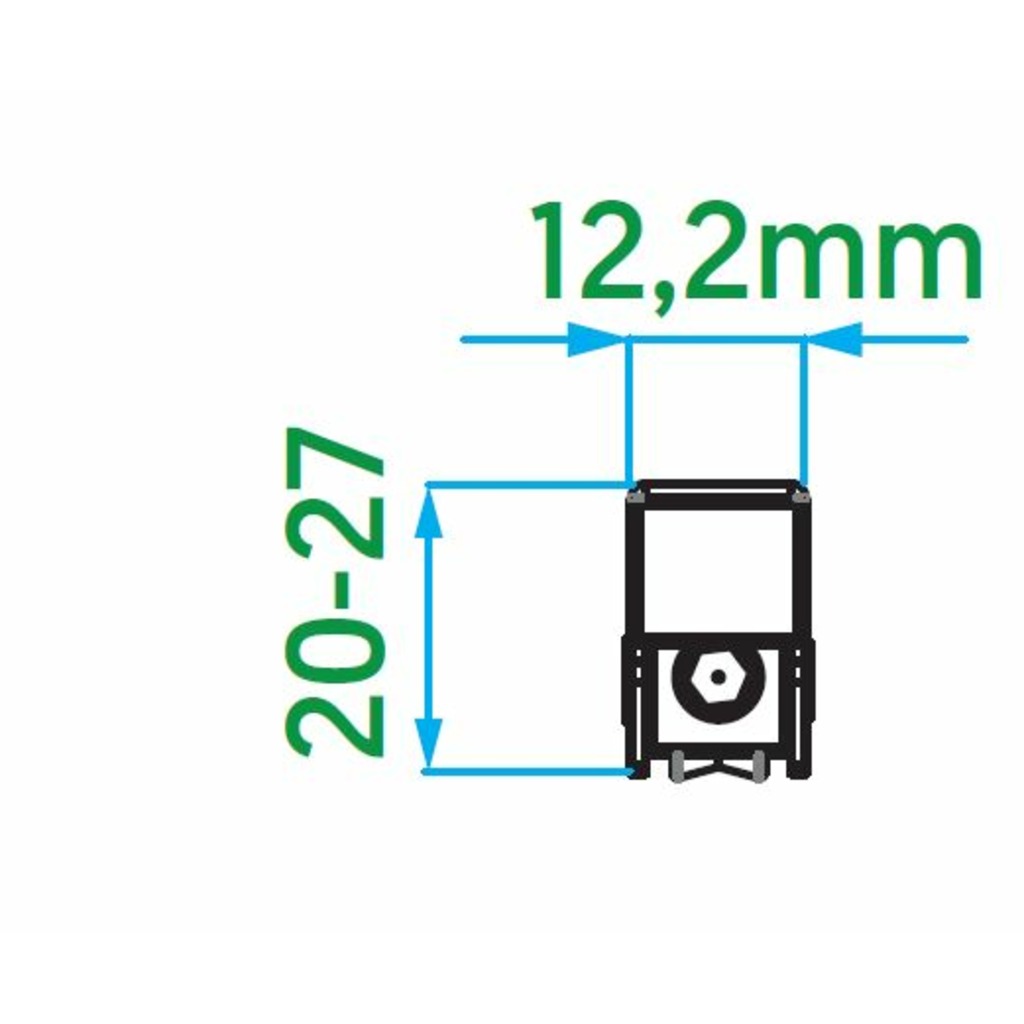 RUEDA TANDEM "V" PERIMETRAL VORNE 120KG