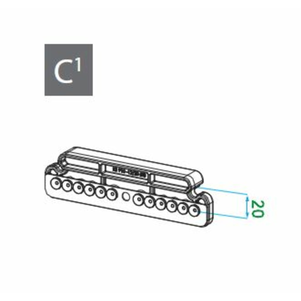 PLANTILLA VORNE PARA MARCO 12/20 Ø3mm  PLANTILLA VORNE PARA MARCO 12/20 Ø3mm