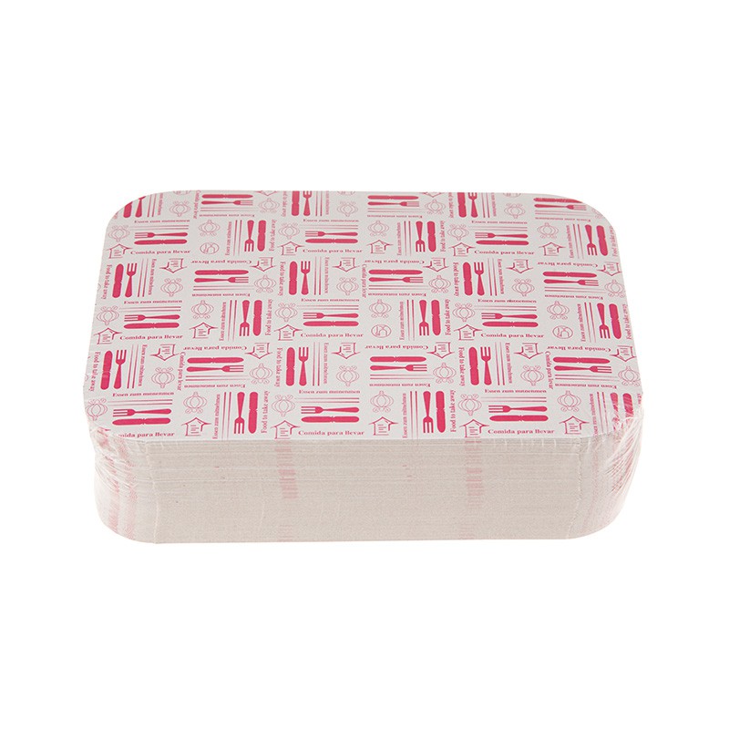 TAPA BANDEJA ALUMINIO RECTANGULAR - 18C (CAJA 500