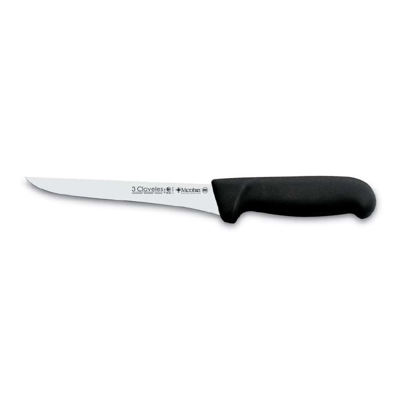 CUCHILLO DESHUESAR 15cm 3 CLAVELES NEGRO