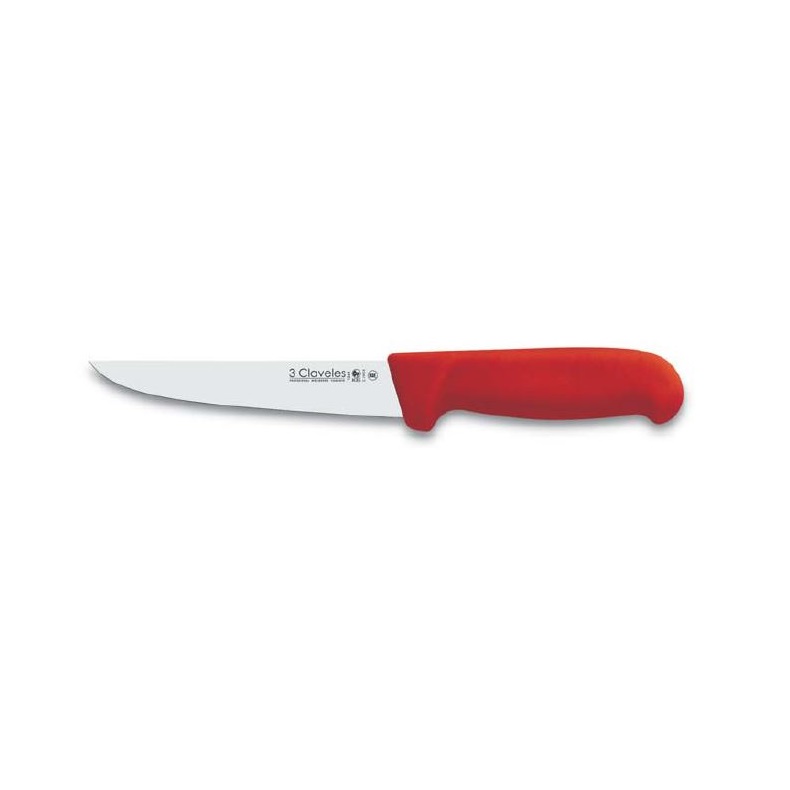 CUCHILLO CARNICERO 18CM ROJO