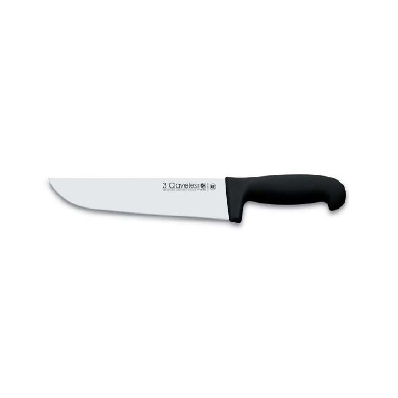 CUCHILLO CARNICERO 20cm 3 CLAVELES NEGRO
