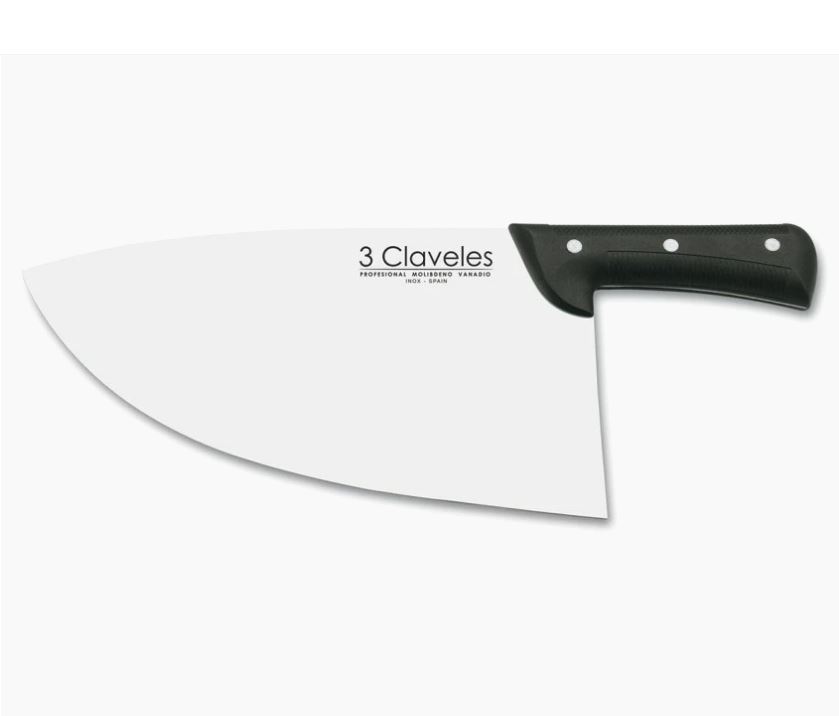 TALLANT PEIX 29cm 3 CLAVELES (NEGRE)