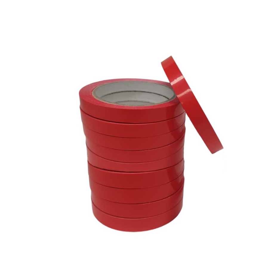 CELO CIERRA BOLSAS  PVC (PACK 12 UNIDADES) - ROJO