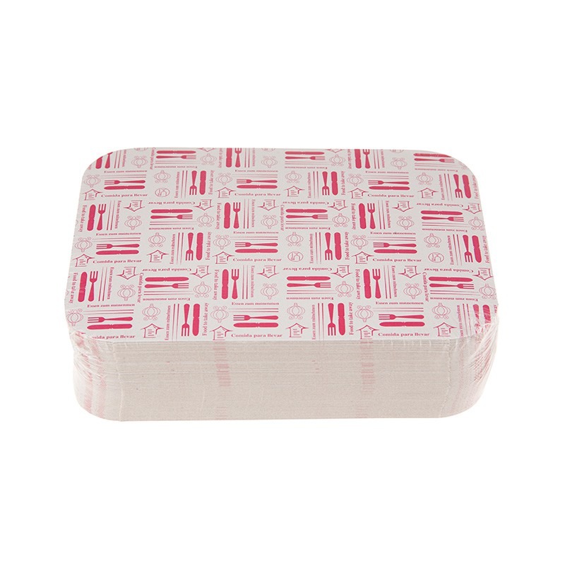 TAPA BANDEJA ALUMINIO RECTANGULAR - 12C (CAJA 500 UNIDADES)