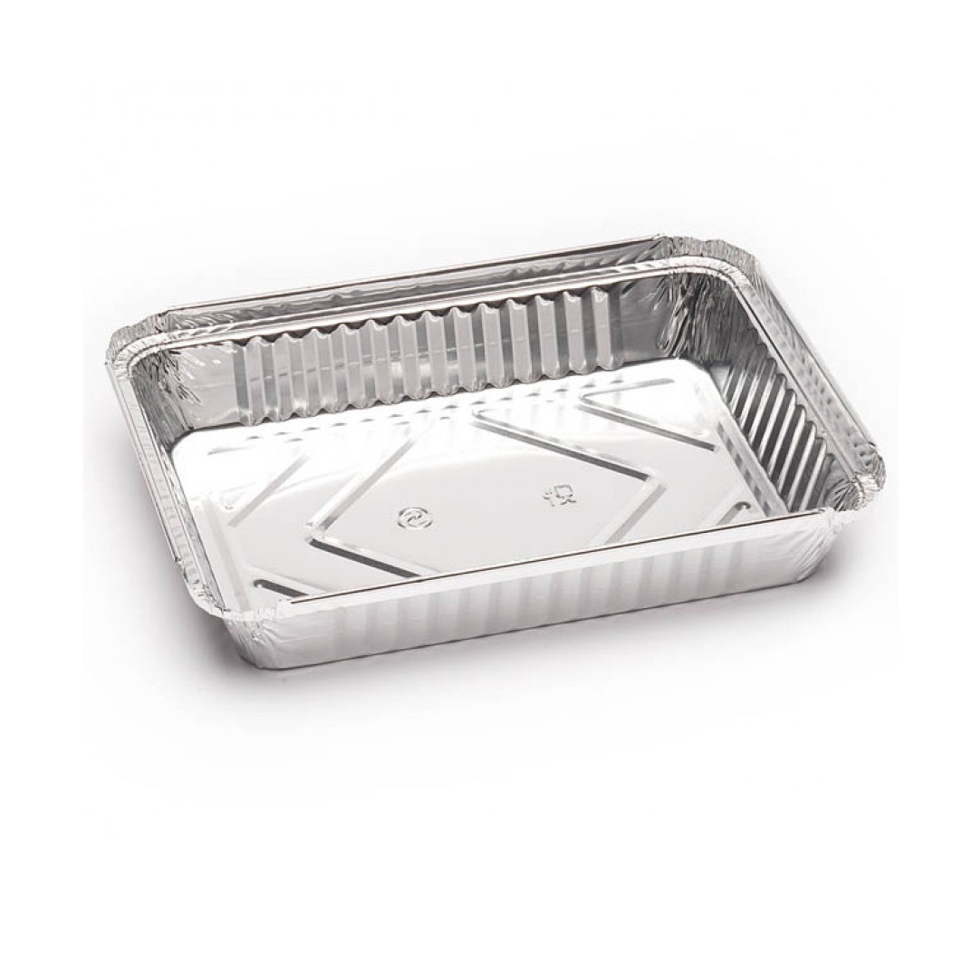 BANDEJA ALUMINIO RECTANGULAR - 12C (CAJA 1.000 UNIDADES)