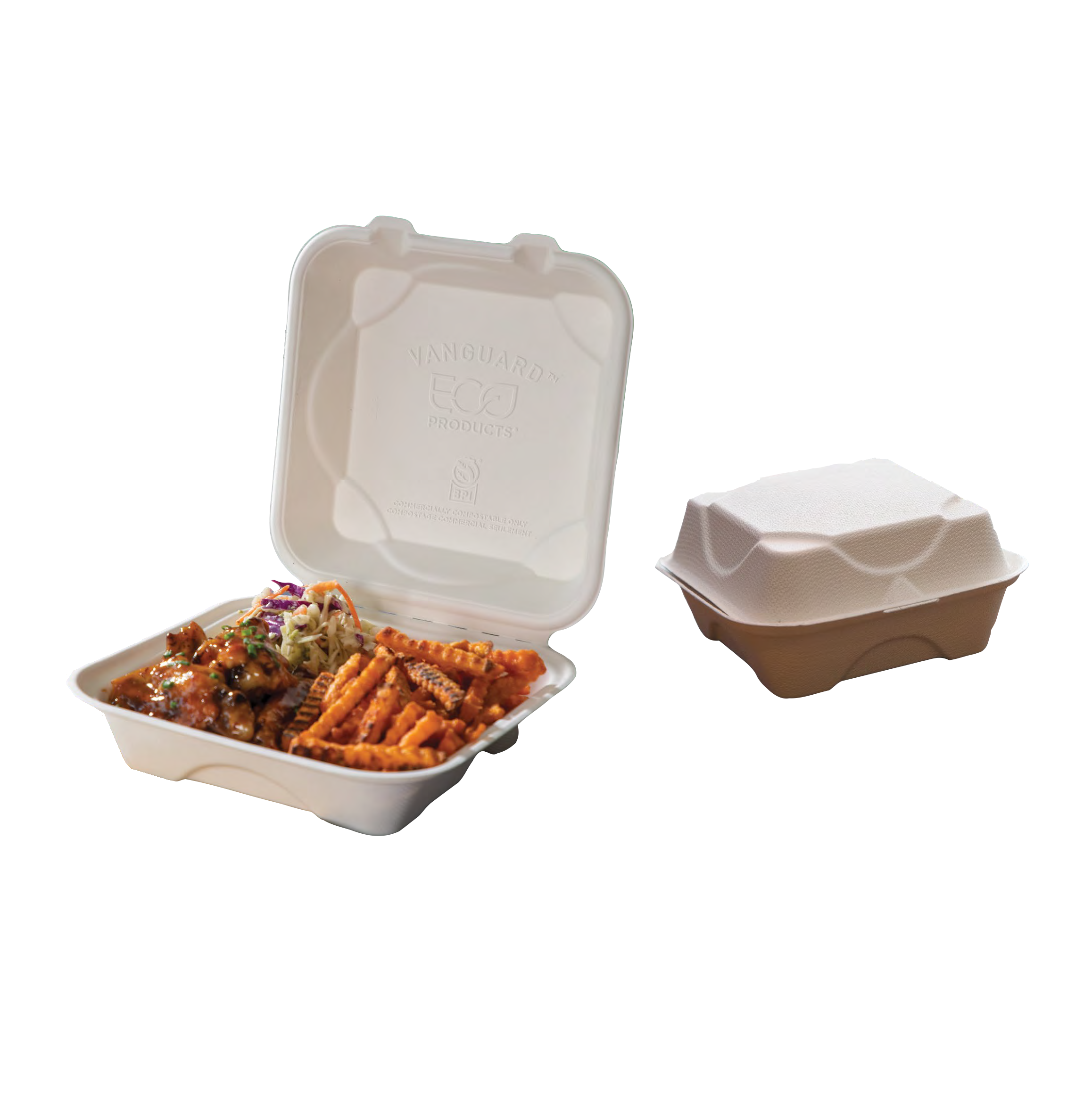 ENVASE HAMBURGUESA COMPOSTABLE