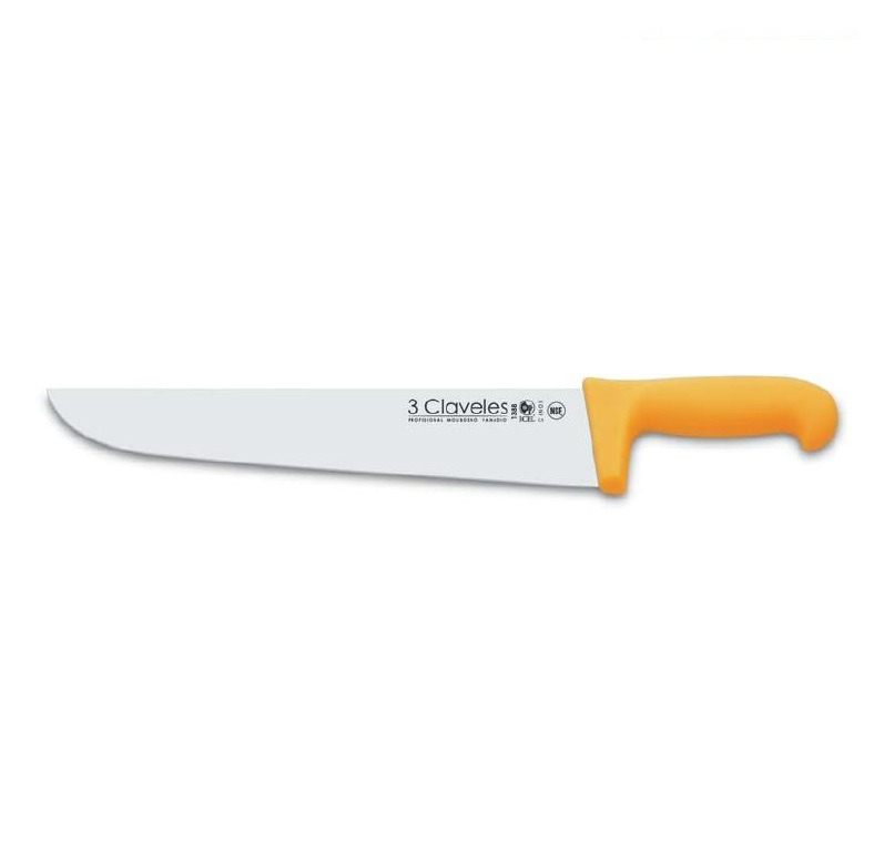 CUCHILLO CARNICERO 36cm  AMARILLO