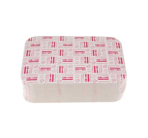 TAPA BANDEJA ALUMINIO RECTANGULAR - 24C (CAJA 400 UNIDADES)