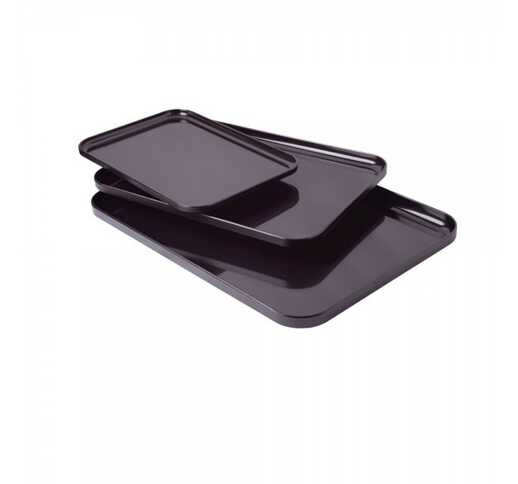 BANDEJAS NACAR NEGRAS - 14 x 34 x 2 cm