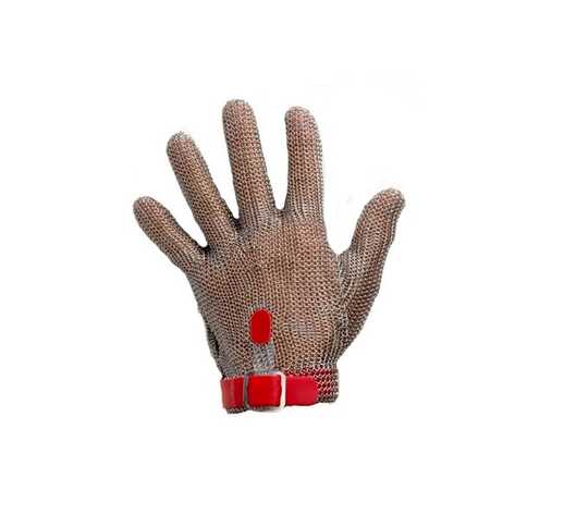 GUANT ANTITALL DE MALLA INOXIDABLE - M (Vermell)