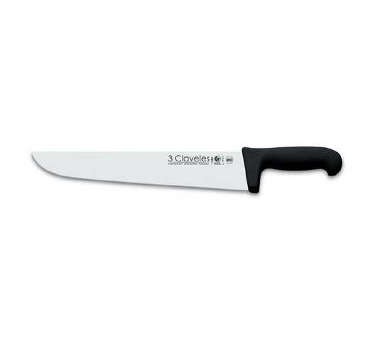 CUCHILLO CARNICERO 26cm NEGRO