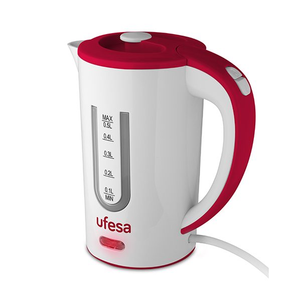 HERVIDOR UFESA HA7010 500ML 800W BCO/ROJO