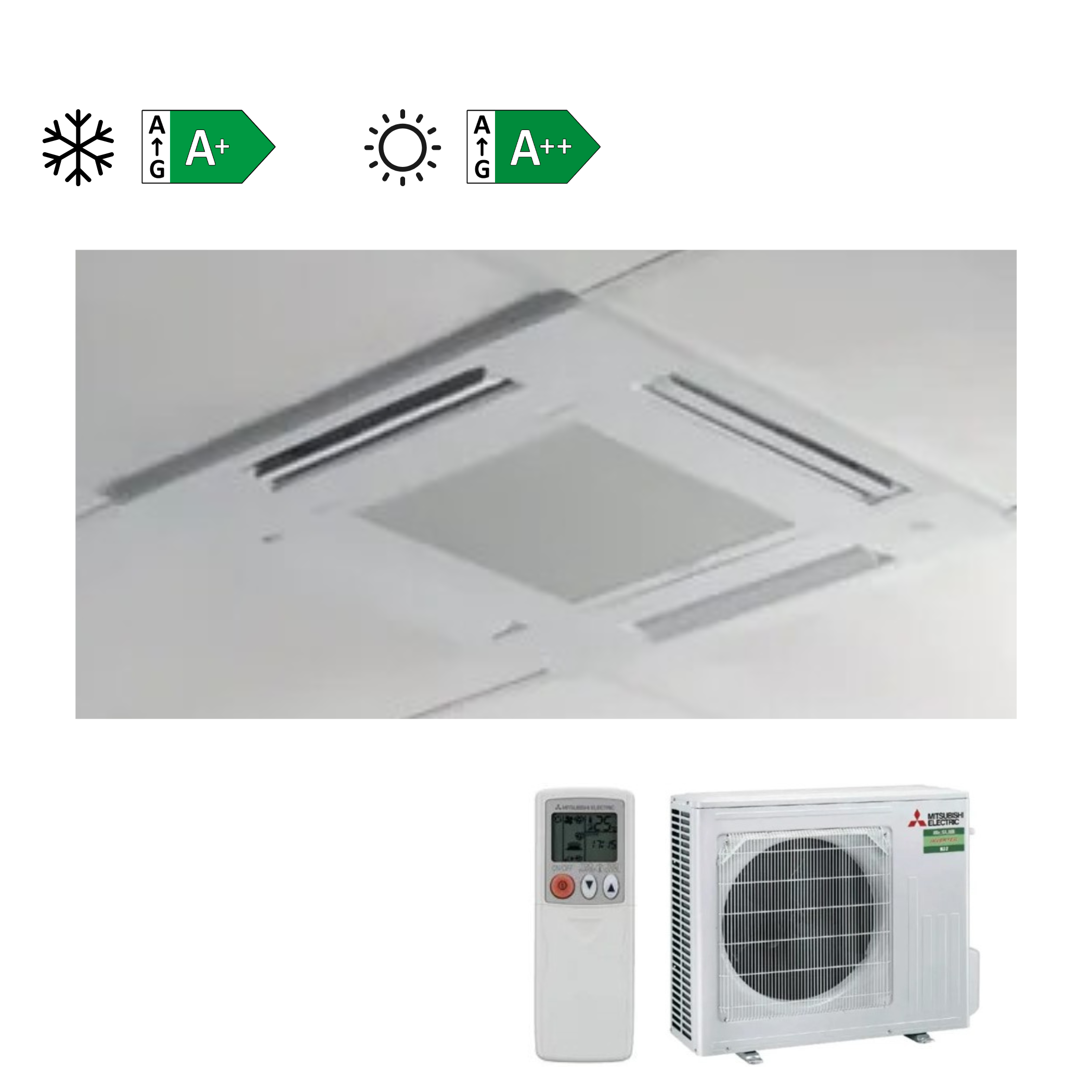 ACON.CASSET MITSUBISHI MSLZ50VA A+/A++ CASSETT